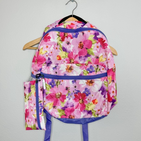 Girls Backpack Allover Floral Print - Picture 2 of 14